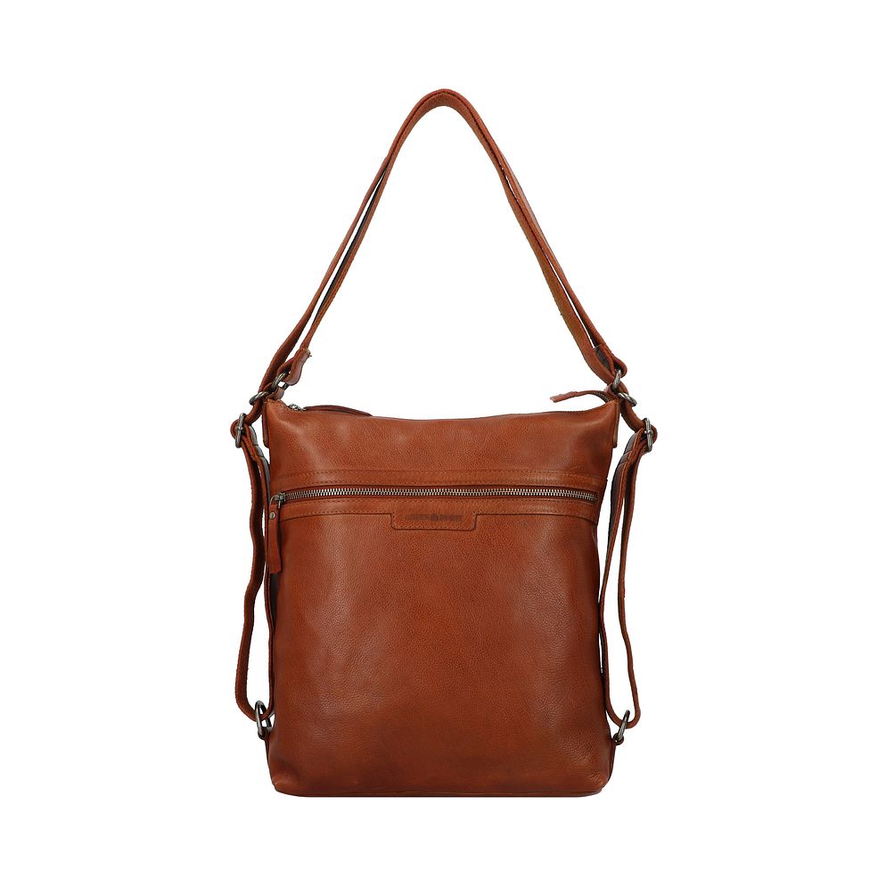 Greenburry Soft Washed Skuldertaske Læder 29.5 cm