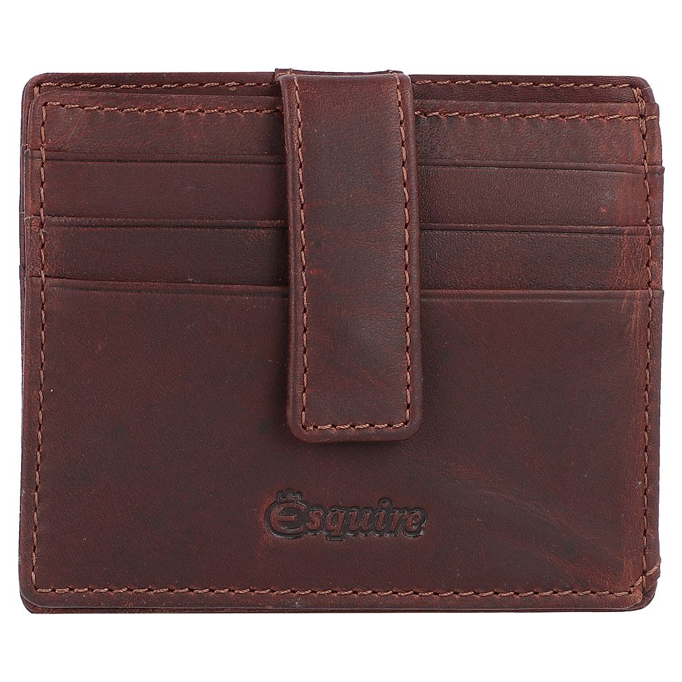 Esquire Oslo Custodia per carta di credito Protezione RFID Vera Pelle 10 cm
