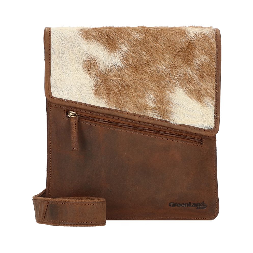 Greenland Nature Natural Combination Borsa a tracolla Vera Pelle 26 cm Greenland Nature Natural Combination Borsa a tracolla Vera Pelle 26 cm