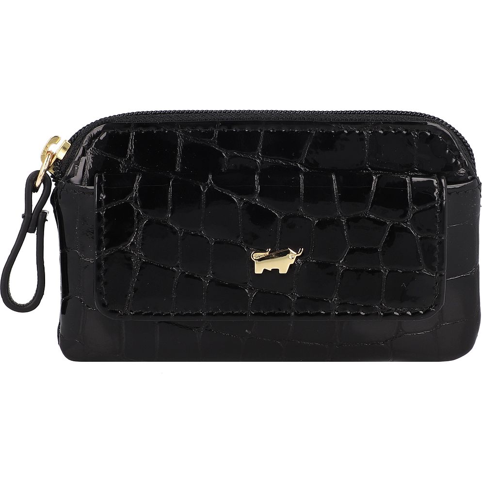 Braun Büffel Verona Portafoglio chiave Vera Pelle 11 cm
