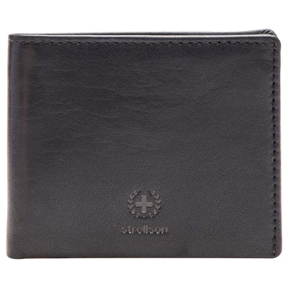Strellson Blackwall Jaden Portafoglio Protezione RFID Vera Pelle 10.5 cm