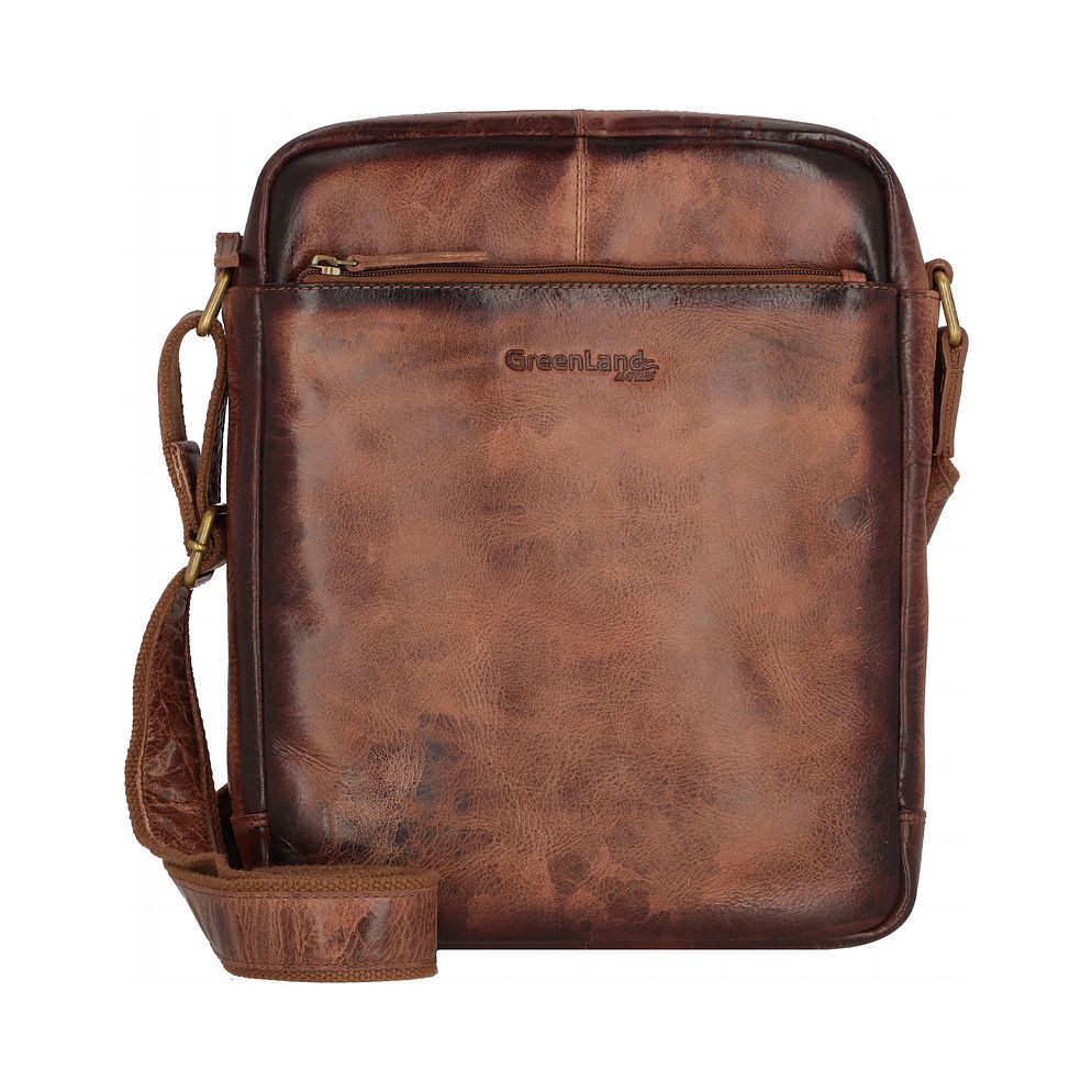 Greenland Nature Mascu & Line Borsa a tracolla Vera Pelle 27 cm Greenland Nature Mascu & Line Borsa a tracolla Vera Pelle 27 cm