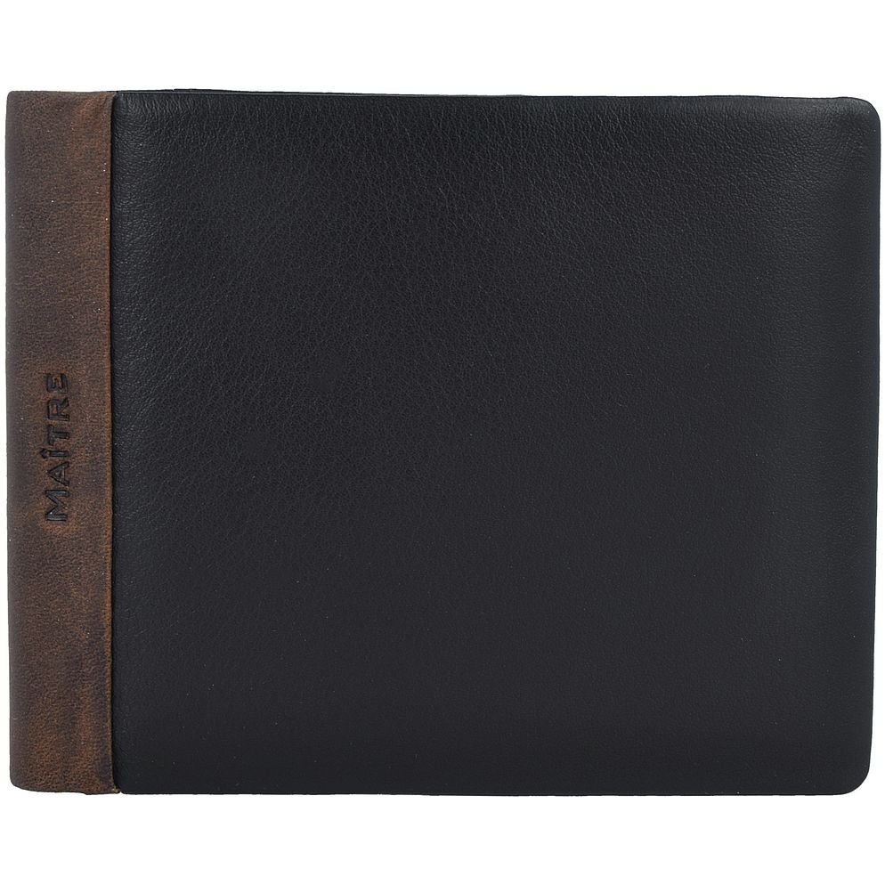 Maître Bundenbach Gilbrecht Portafoglio Protezione RFID Vera Pelle 12 cm