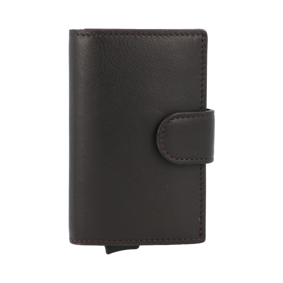 Maître Bundenbach c-three Custodia per carta di credito Protezione RFID Vera Pelle 6.5 cm