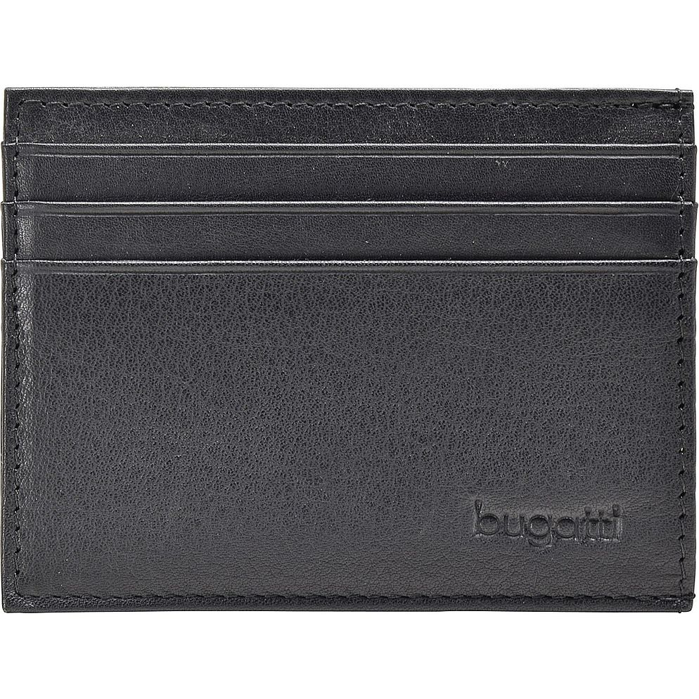 bugatti Sempre Custodia per carta di credito Vera Pelle 10 cm