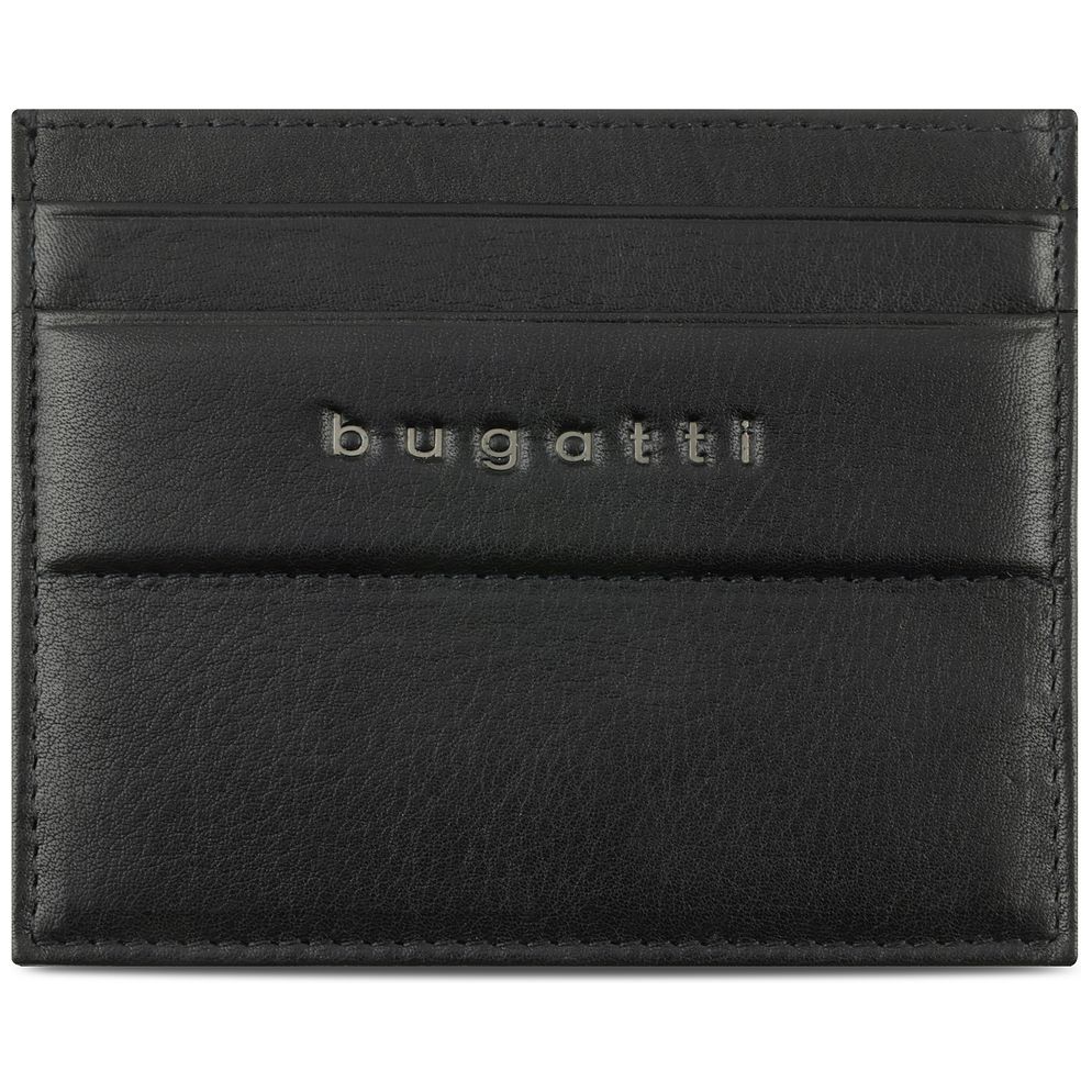 bugatti Nome Custodia per carta di credito Protezione RFID Vera Pelle 10.5 cm bugatti Nome Custodia per carta di credito Protezione RFID Vera Pelle 10.5 cm