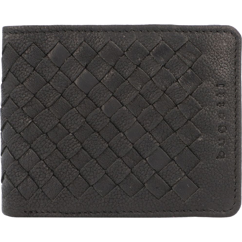 bugatti Woven Portafoglio Vera Pelle 11 cm Scatola regalo bugatti Woven Portafoglio Vera Pelle 11 cm Scatola regalo