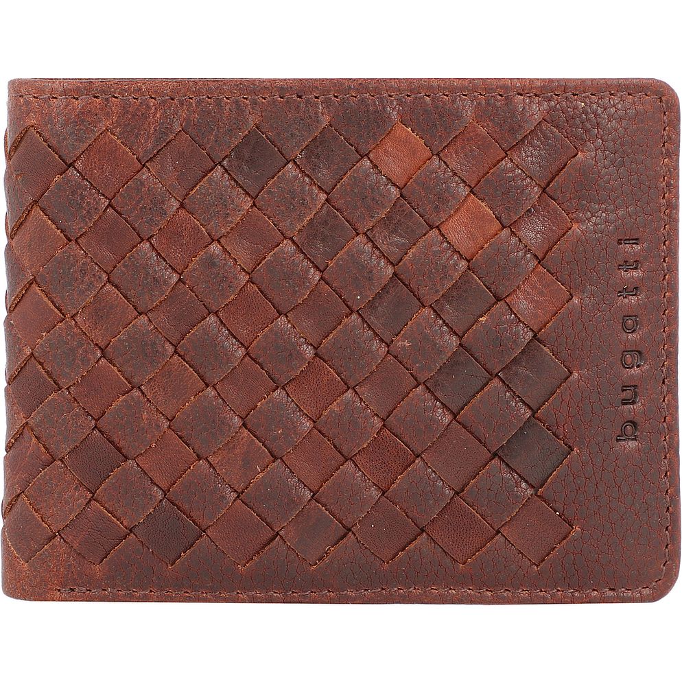 bugatti Woven Portafoglio Vera Pelle 11 cm Scatola regalo bugatti Woven Portafoglio Vera Pelle 11 cm Scatola regalo