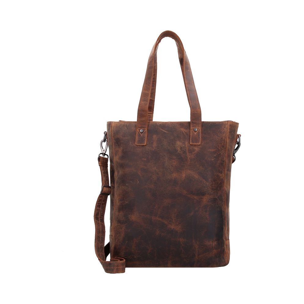 Plevier Retro Jackson Borsa shopper Vera Pelle 31 cm Vano porta PC