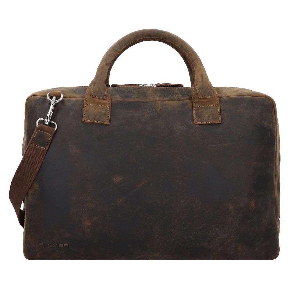 Plevier Retro Adler Valigetta Vera Pelle 42 cm Vano porta PC Plevier Retro Adler Valigetta Vera Pelle 42 cm Vano porta PC