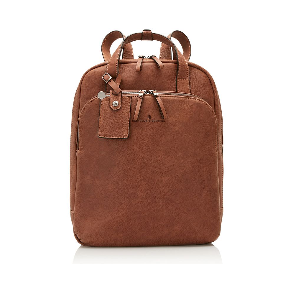 Castelijn & Beerens Carisma Zaino da giorno Protezione RFID Vera Pelle 40 cm Vano porta PC