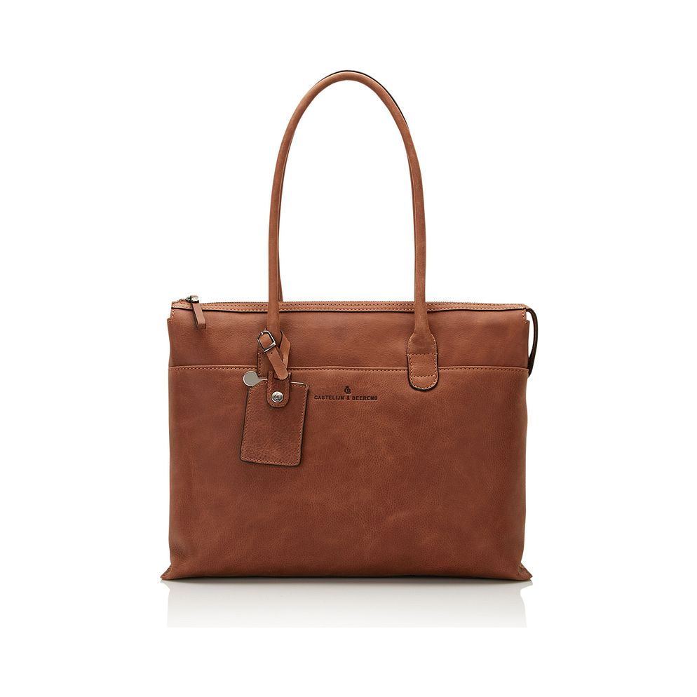 Castelijn & Beerens Carisma Borsa a spalla Protezione RFID Vera Pelle 40 cm Vano porta PC