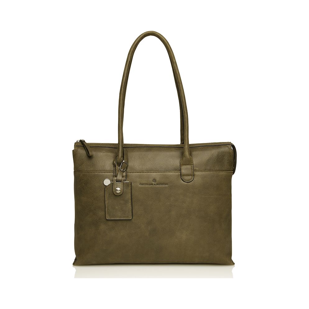Castelijn & Beerens Carisma Borsa a spalla Protezione RFID Vera Pelle 40 cm Vano porta PC