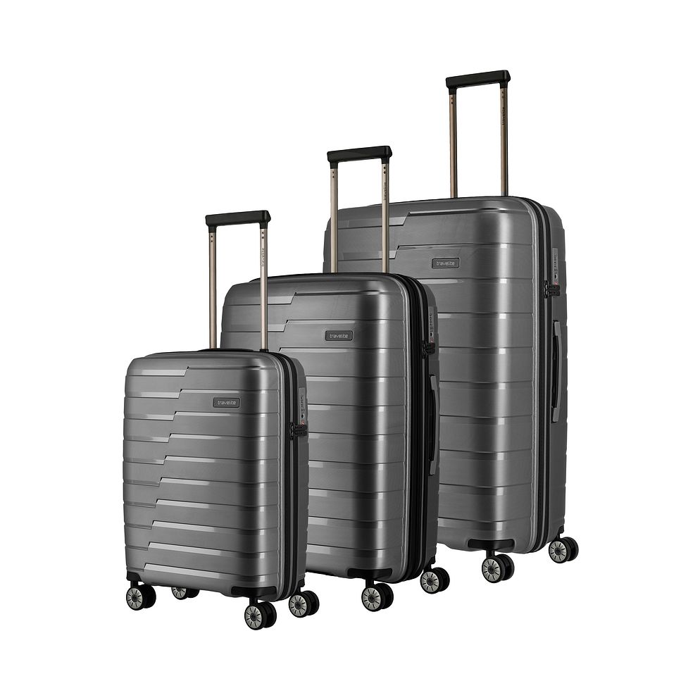 Travelite Air Base 4 ruote Set di valigie 3 pezzi espandibile Travelite Air Base 4 ruote Set di valigie 3 pezzi espandibile