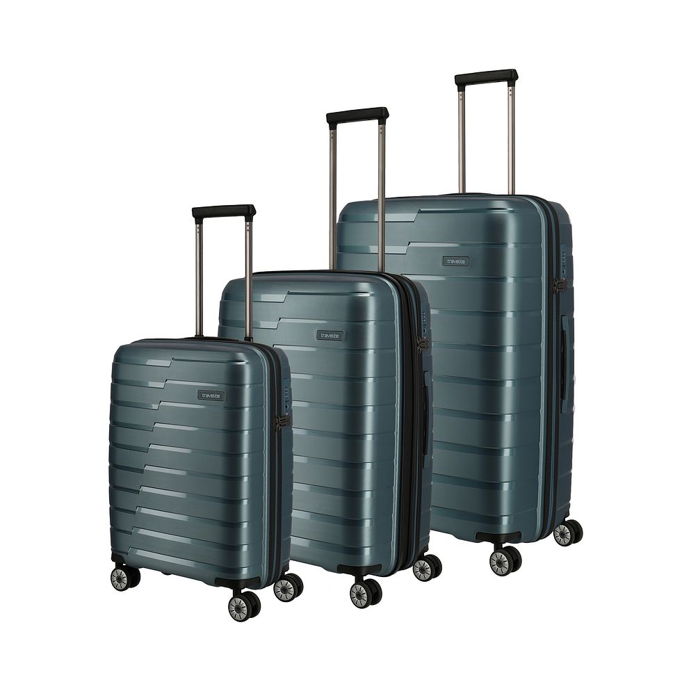 Travelite Air Base 4 ruote Set di valigie 3 pezzi espandibile Travelite Air Base 4 ruote Set di valigie 3 pezzi espandibile