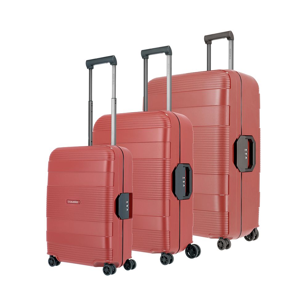 Travelite Korfu 4 ruote Set di valigie 3 pezzi Travelite Korfu 4 ruote Set di valigie 3 pezzi