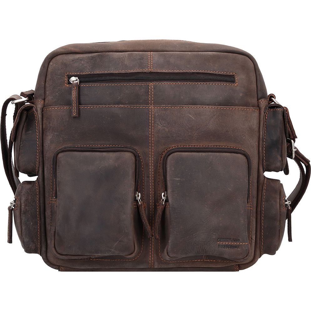 Greenland Nature Westcoast Borsa a tracolla Vera Pelle 33 cm Greenland Nature Westcoast Borsa a tracolla Vera Pelle 33 cm