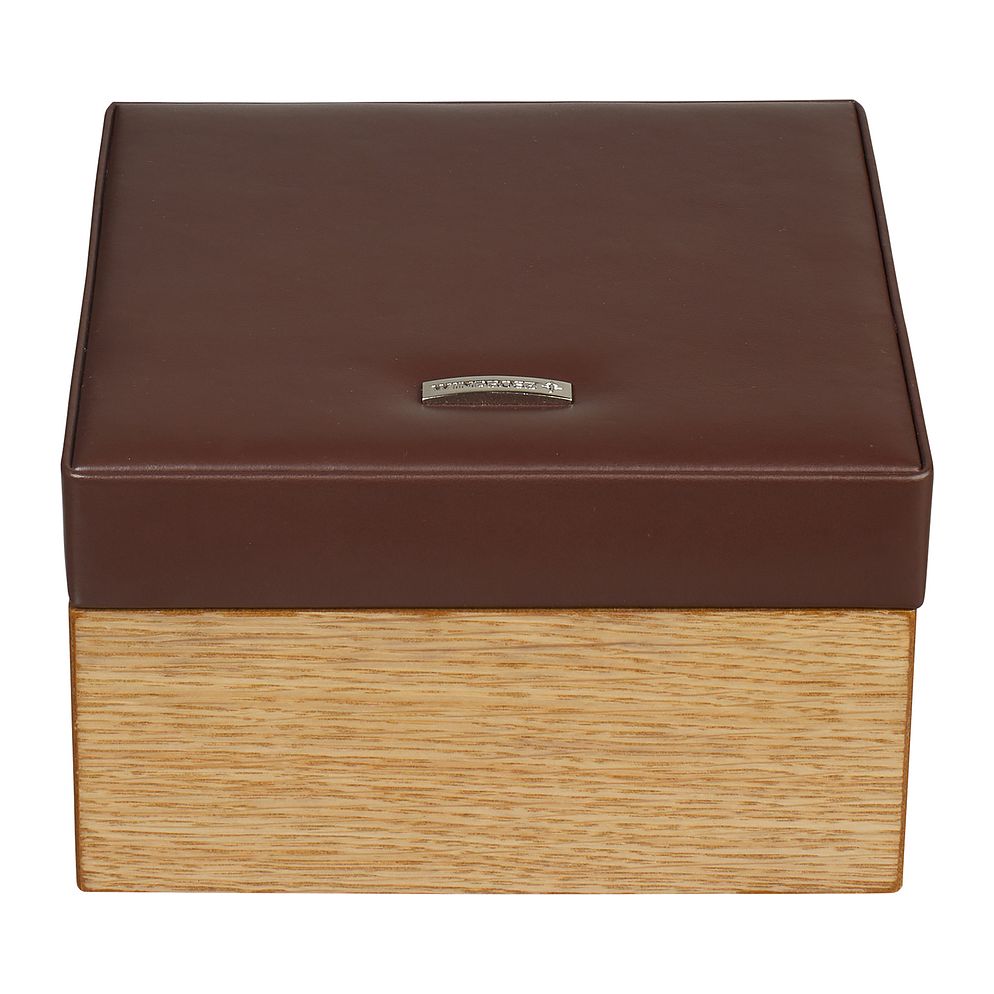 Windrose Wood Scatola per gioielli Vera Pelle 18 cm Windrose Wood Scatola per gioielli Vera Pelle 18 cm