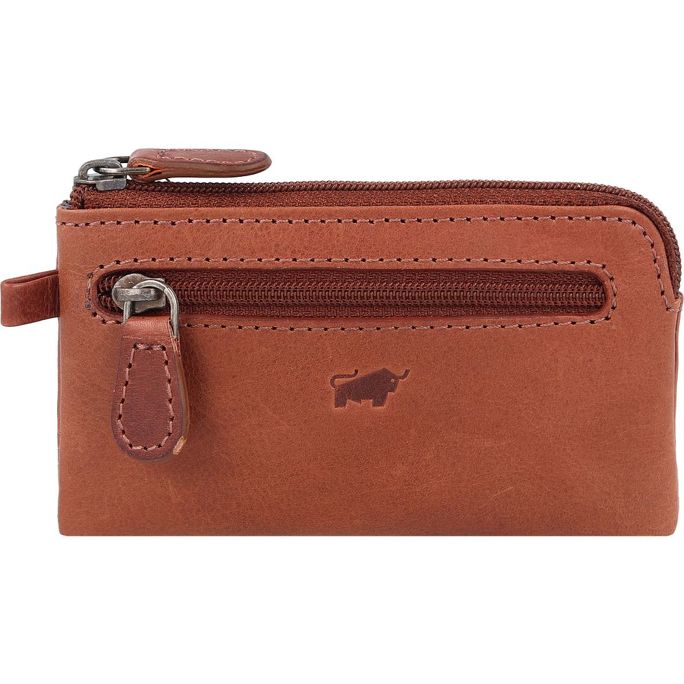 Braun Büffel Arezzo Portafoglio chiave Vera Pelle 11.5 cm