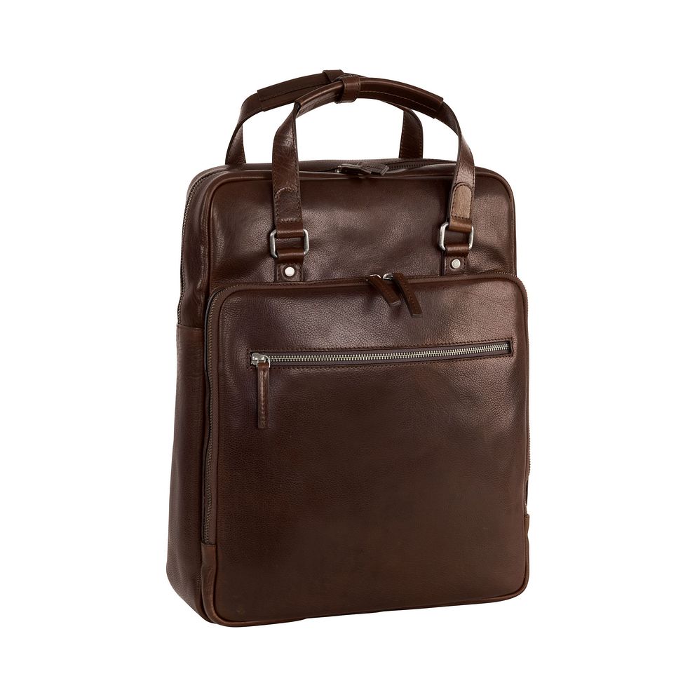 Leonhard Heyden Roma Zaino da lavoro Vera Pelle 42 cm Vano porta PC