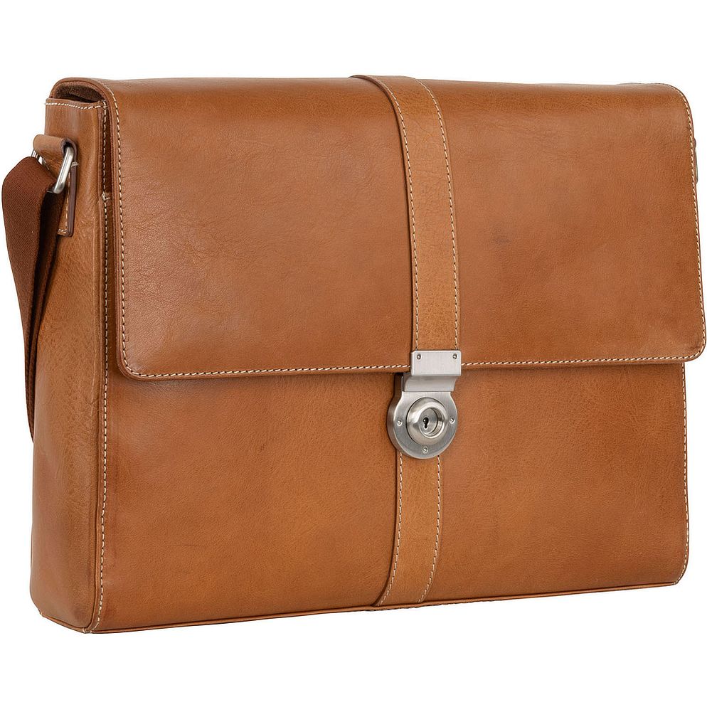 Leonhard Heyden Bergamo Messaggero Vera Pelle 38 cm Vano porta PC