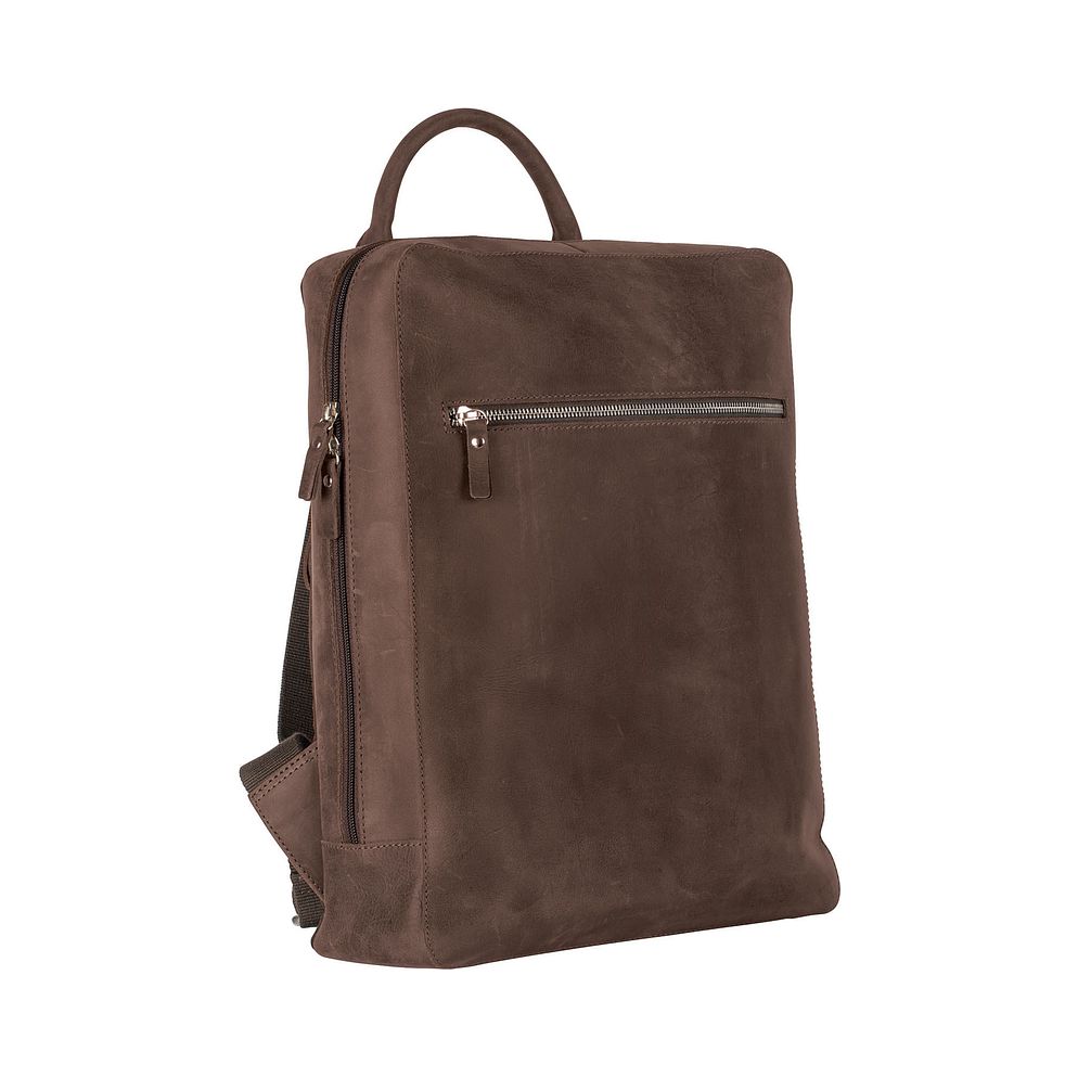Leonhard Heyden Salisbury Zaino da lavoro Vera Pelle 37 cm Vano porta PC