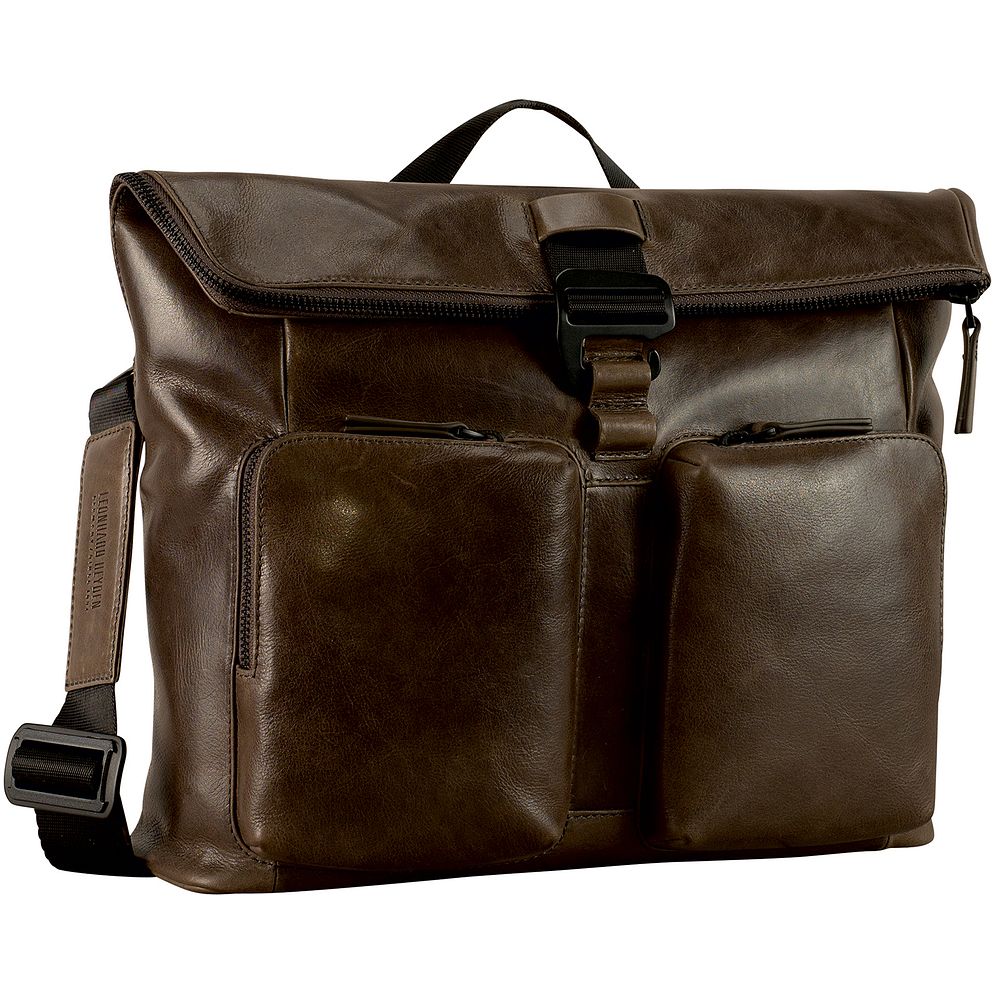 Leonhard Heyden Porto Borsa a tracolla Vera Pelle 32 cm Leonhard Heyden Porto Borsa a tracolla Vera Pelle 32 cm