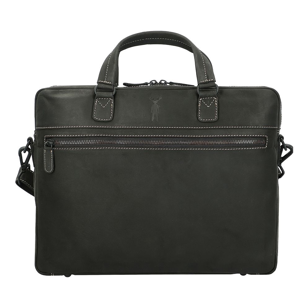Jack Kinsky Baltimore Valigetta Vera Pelle 38 cm Vano porta PC