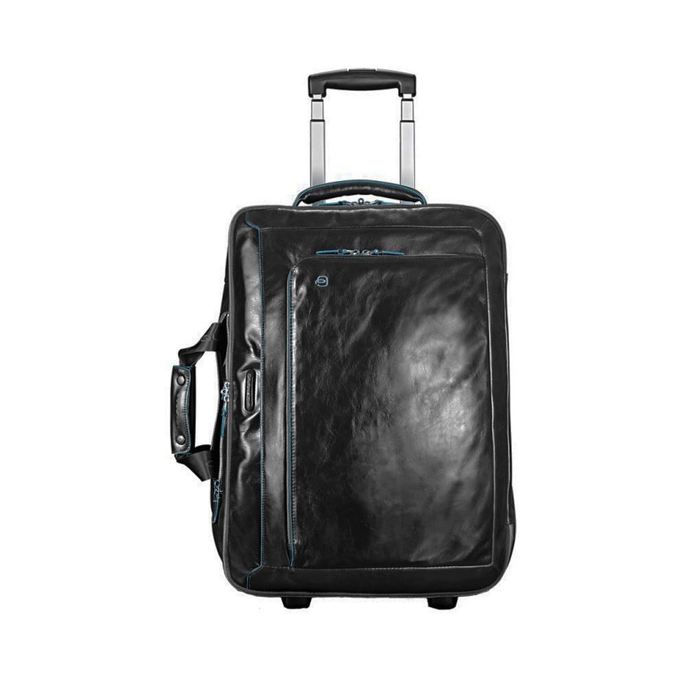Piquadro Blue Square 2-pyöräinen Business-vetolaukku Nahka 51 cm Kannettavan tietokoneen taskun syvyys