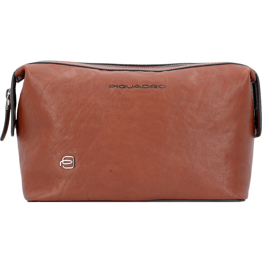 Piquadro Black Square Borsa da toilette Vera Pelle 23 cm Piquadro Black Square Borsa da toilette Vera Pelle 23 cm