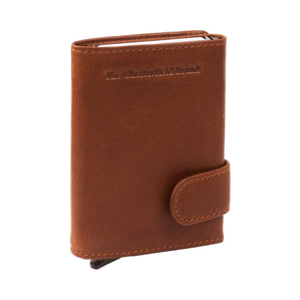 The Chesterfield Brand Leicester Custodia per carta di credito Protezione RFID Vera Pelle 7 cm
