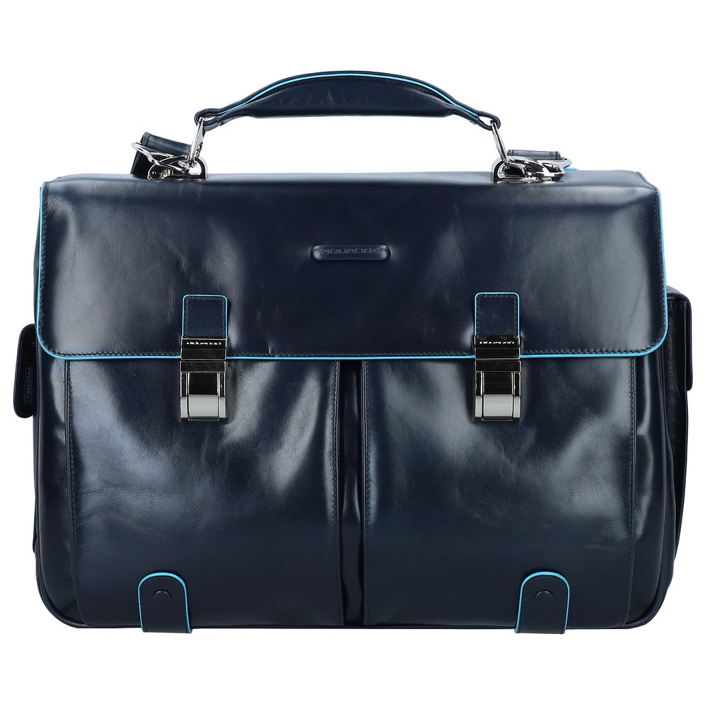 Piquadro Blue Square Valigetta Vera Pelle 43 cm Vano porta PC