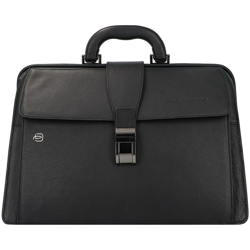 Piquadro Black Square Valigetta Vera Pelle 37 cm Piquadro Black Square Valigetta Vera Pelle 37 cm