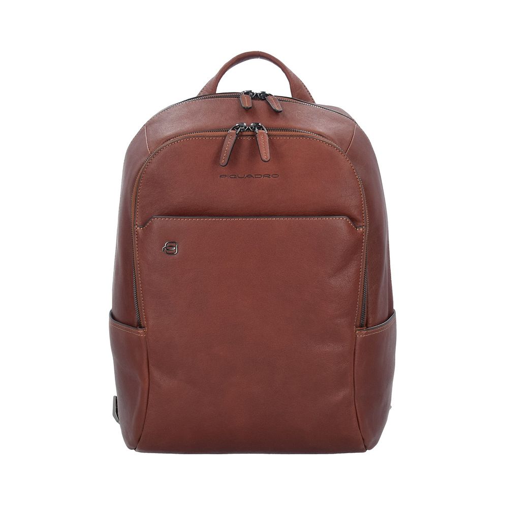 Piquadro Black Square Zaino da lavoro Vera Pelle 39 cm Vano porta PC