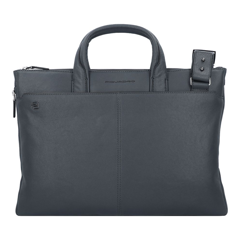 Piquadro Black Square Valigetta Vera Pelle 42 cm Vano porta PC Piquadro Black Square Valigetta Vera Pelle 42 cm Vano porta PC
