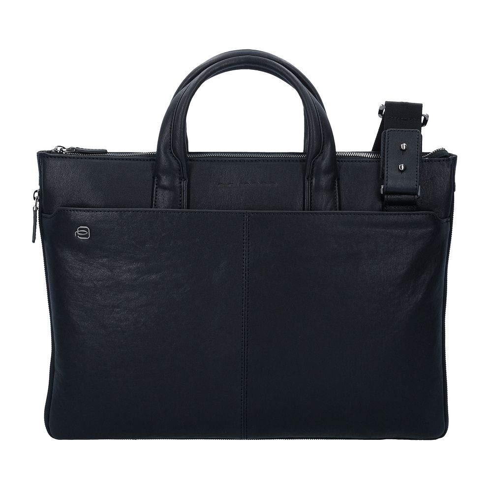 Piquadro Black Square Valigetta Vera Pelle 42 cm Vano porta PC Piquadro Black Square Valigetta Vera Pelle 42 cm Vano porta PC
