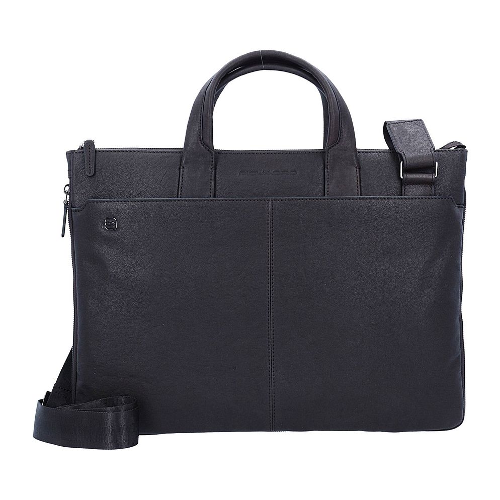Piquadro Black Square Valigetta Vera Pelle 42 cm Vano porta PC Piquadro Black Square Valigetta Vera Pelle 42 cm Vano porta PC