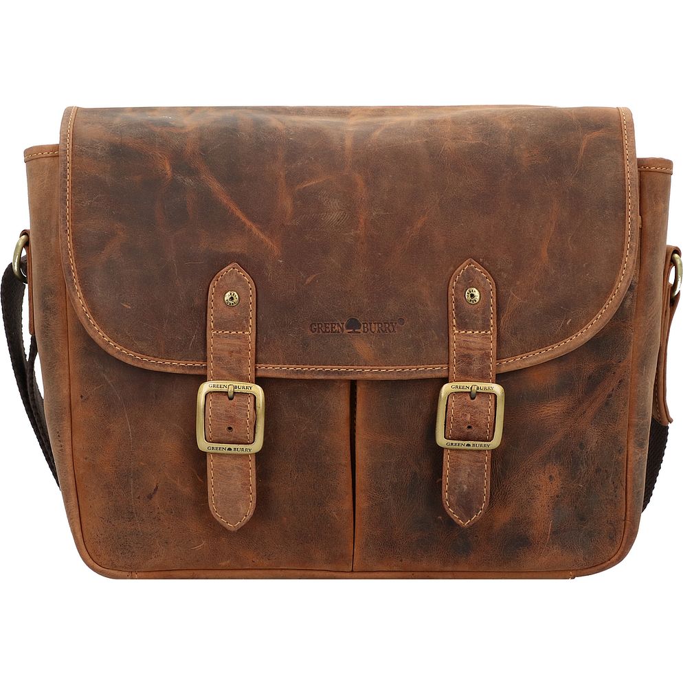 Greenburry Vintage Messengertaske Læder 34 cm