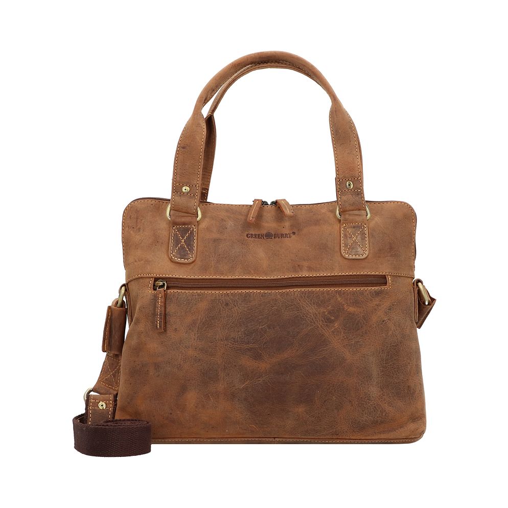 Greenburry Vintage Maletín Piel natural 37 cm Compartimento para el portátil