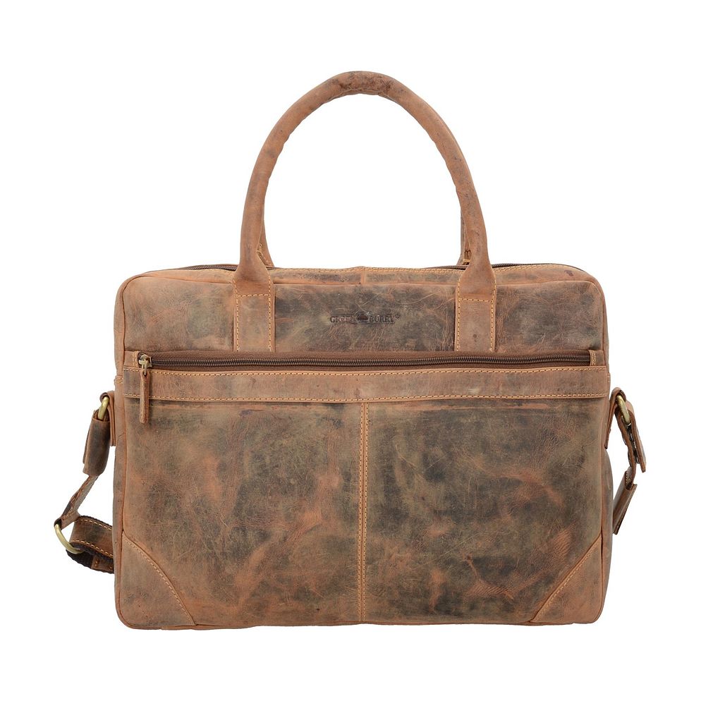 Greenburry Vintage Valigetta Vera Pelle 41 cm Vano porta PC