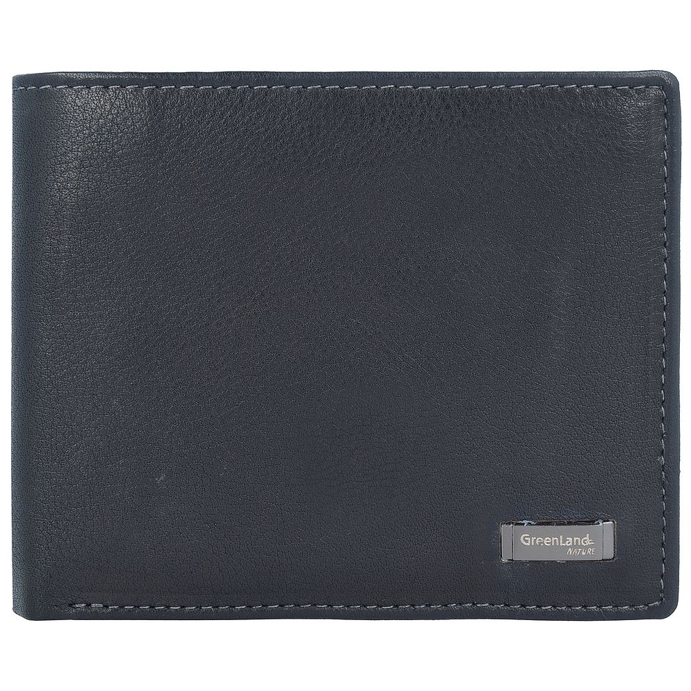 Greenland Nature Black Nappa Portafoglio Protezione RFID Vera Pelle 11 cm Greenland Nature Black Nappa Portafoglio Protezione RFID Vera Pelle 11 cm