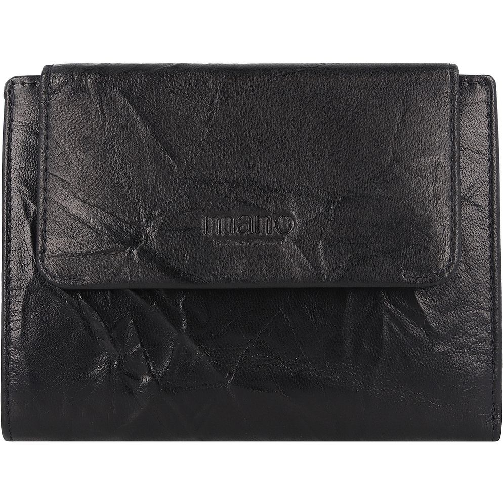 mano Donna Aurona RFID Portafoglio Protezione RFID Vera Pelle 14 cm
