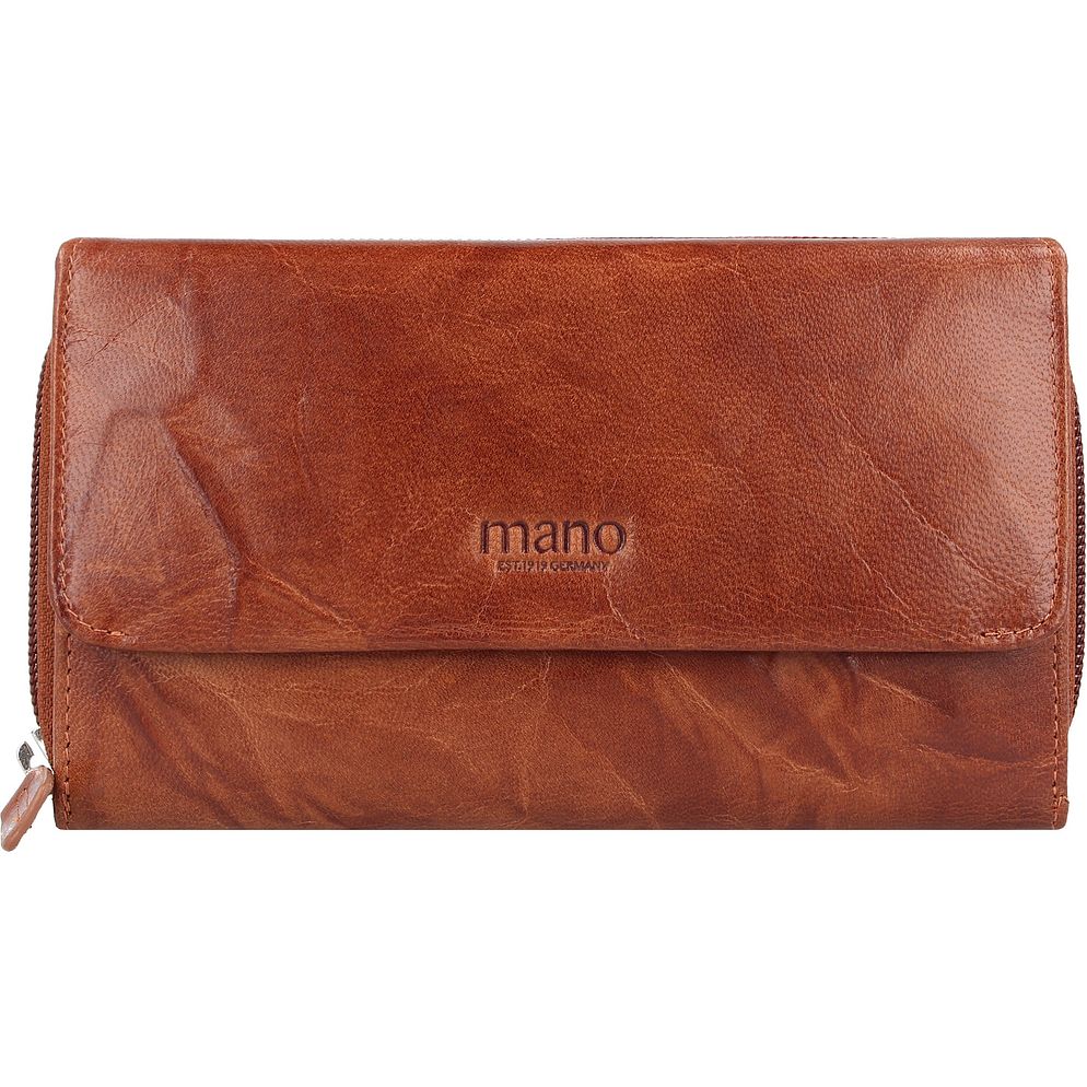 mano Donna Aurona RFID Portafoglio Protezione RFID Vera Pelle 18 cm