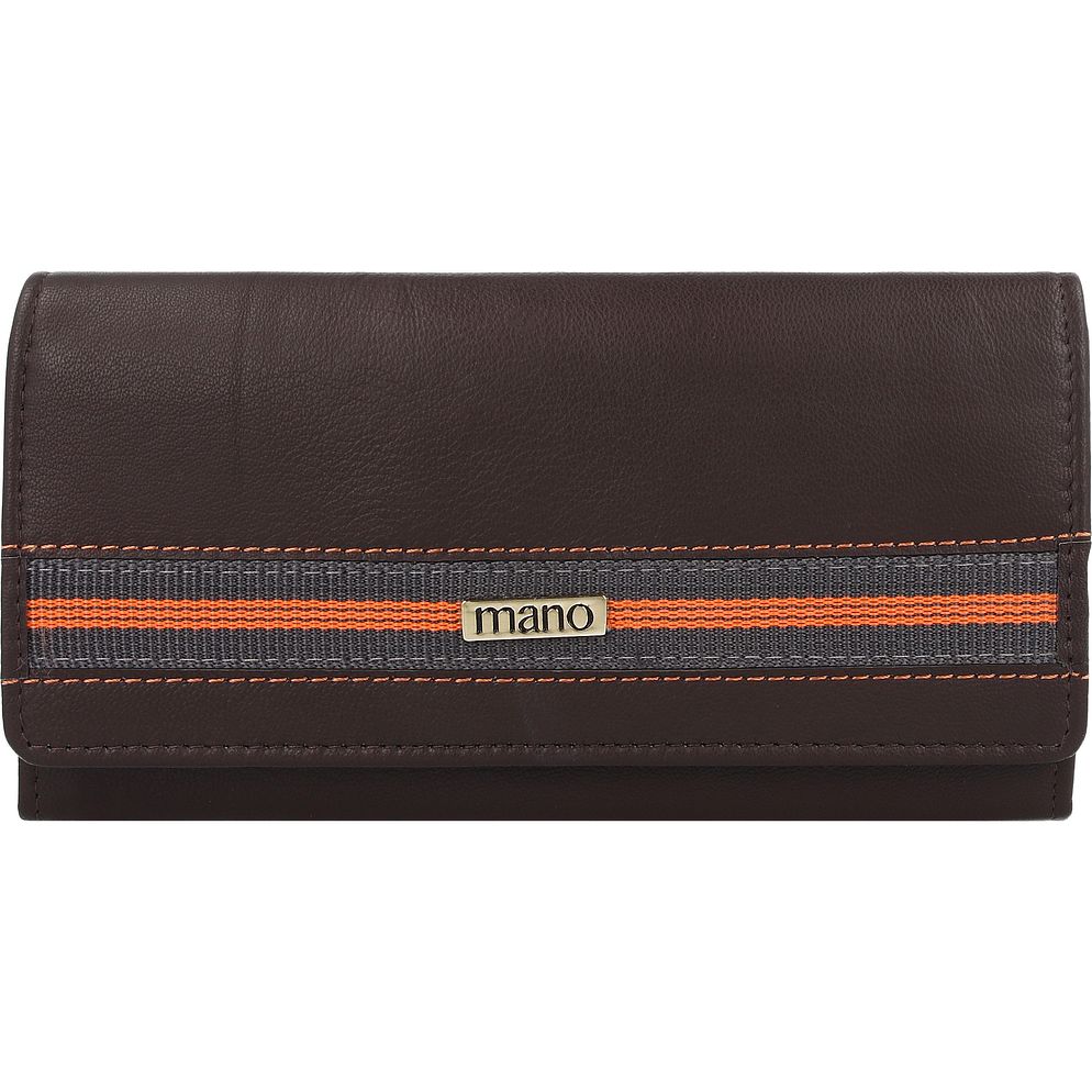 mano Don Leonardo Portafoglio Protezione RFID Vera Pelle 18 cm