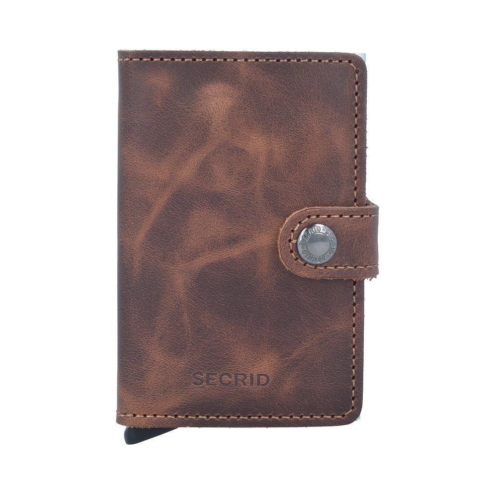 Secrid Miniwallet Custodia per carta di credito Protezione RFID Vera Pelle 6.5 cm