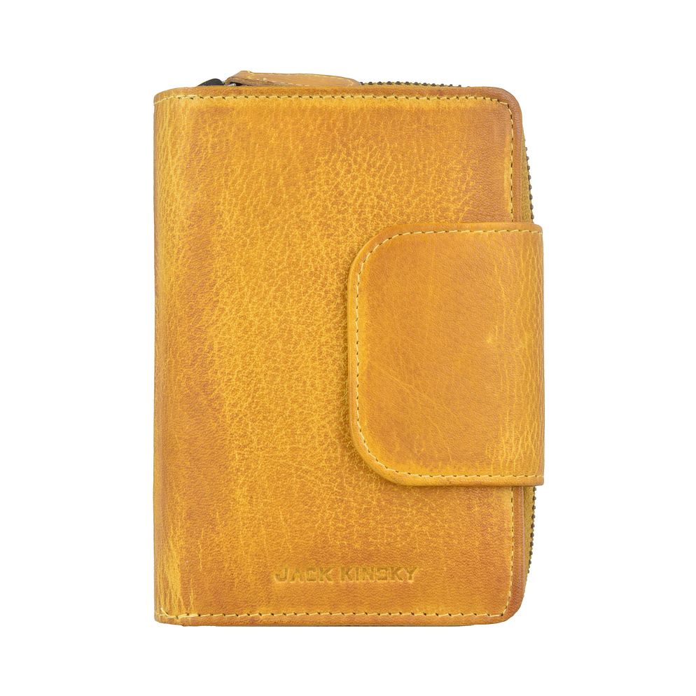 Jack Kinsky Nassau Portafoglio Vera Pelle 14 cm
