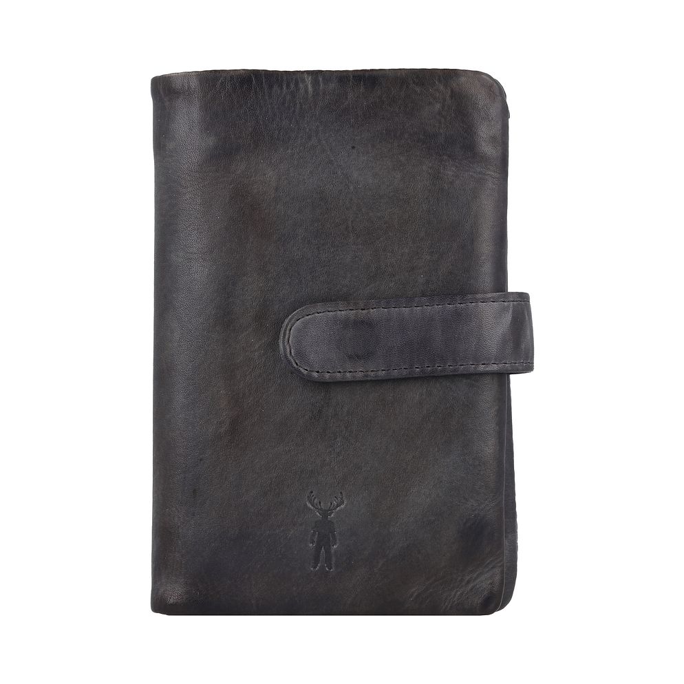 Jack Kinsky Nelson Portafoglio Protezione RFID Vera Pelle 14.5 cm