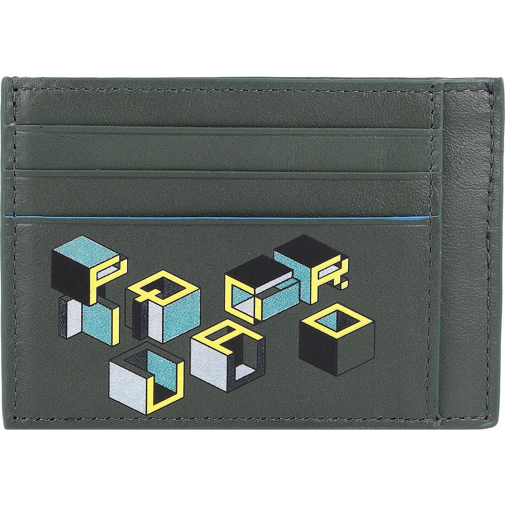 Piquadro Blue Square Custodia per carta di credito Protezione RFID Vera Pelle 11.5 cm Piquadro Blue Square Custodia per carta di credito Protezione RFID Vera Pelle 11.5 cm