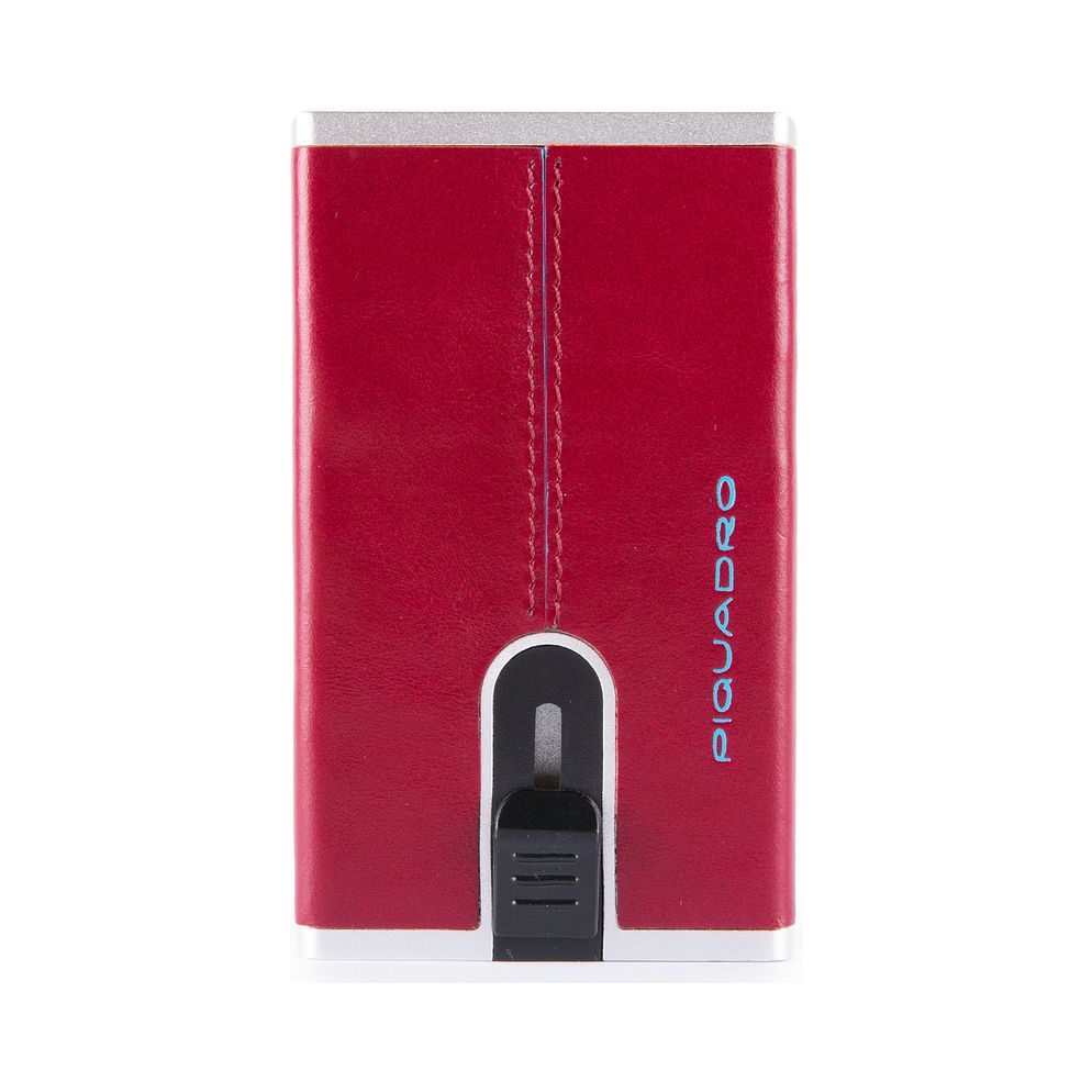 Piquadro Blue Square Custodia per carta di credito Protezione RFID Vera Pelle 6 cm Piquadro Blue Square Custodia per carta di credito Protezione RFID Vera Pelle 6 cm