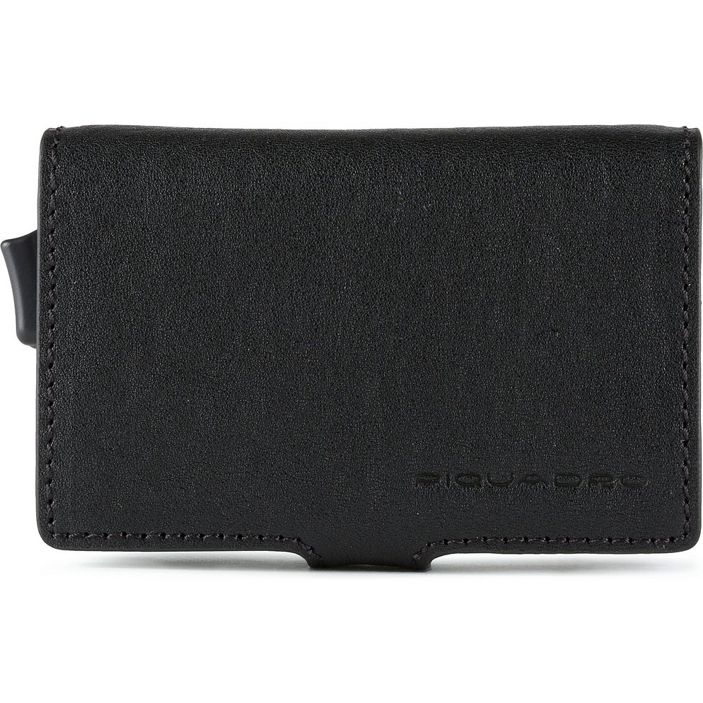 Piquadro Blue Square Custodia per carta di credito Protezione RFID Vera Pelle 7 cm Piquadro Blue Square Custodia per carta di credito Protezione RFID Vera Pelle 7 cm